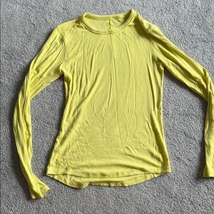 Yellow Long Sleeve Women's Top